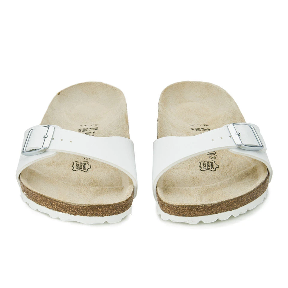 Birkenstock Women's Madrid Slim Fit Single Strap Sandals - White - Image 4