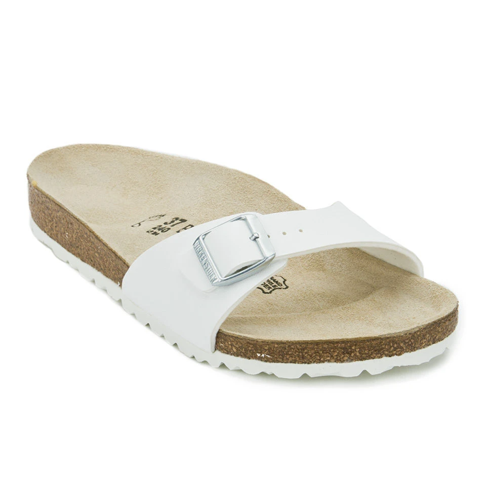 Birkenstock Women's Madrid Slim Fit Single Strap Sandals - White - Image 5