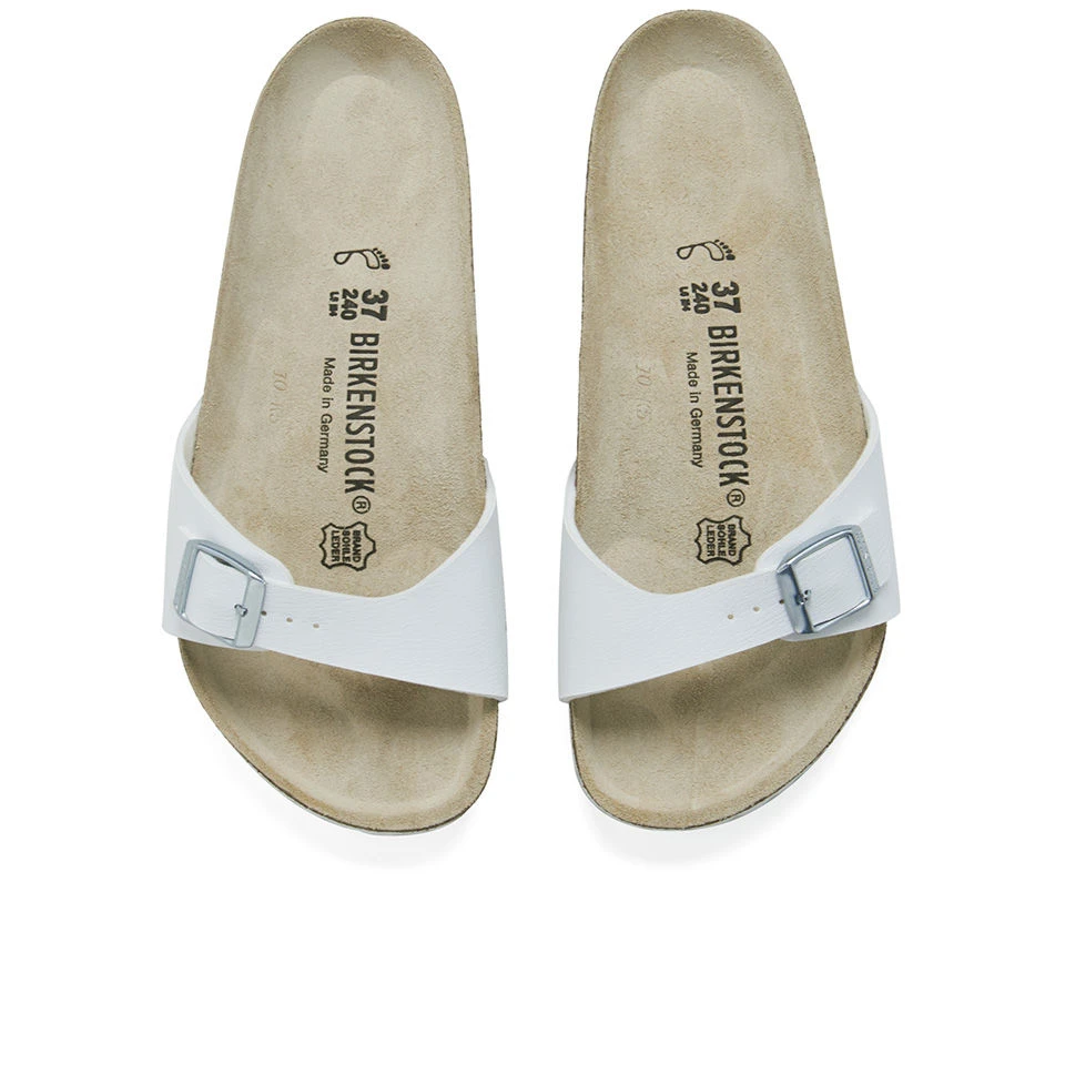 Birkenstock Women's Madrid Slim Fit Single Strap Sandals - White - Image 2