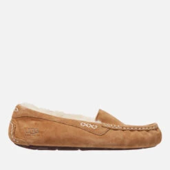 UGG Women's Ansley Moccasin Suede Slippers - Chestnut