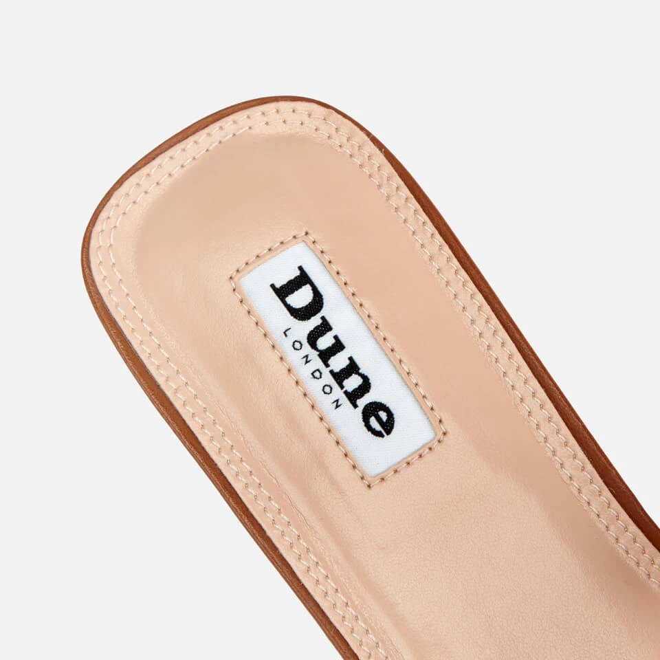 Dune Women's Loupe Leather Mule Sandals - Tan - Image 4