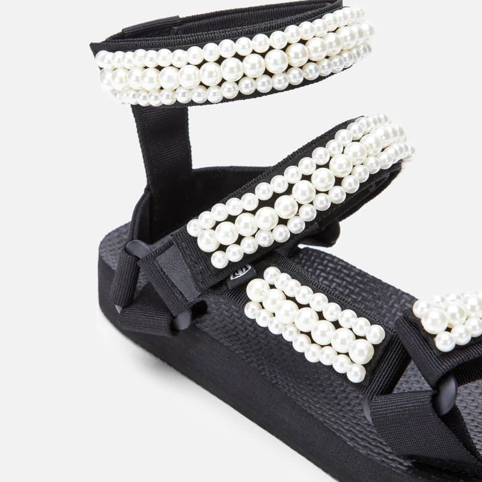 Arizona Love Women's Trekky Pearl Double Ankle Sandals - Black - Image 4