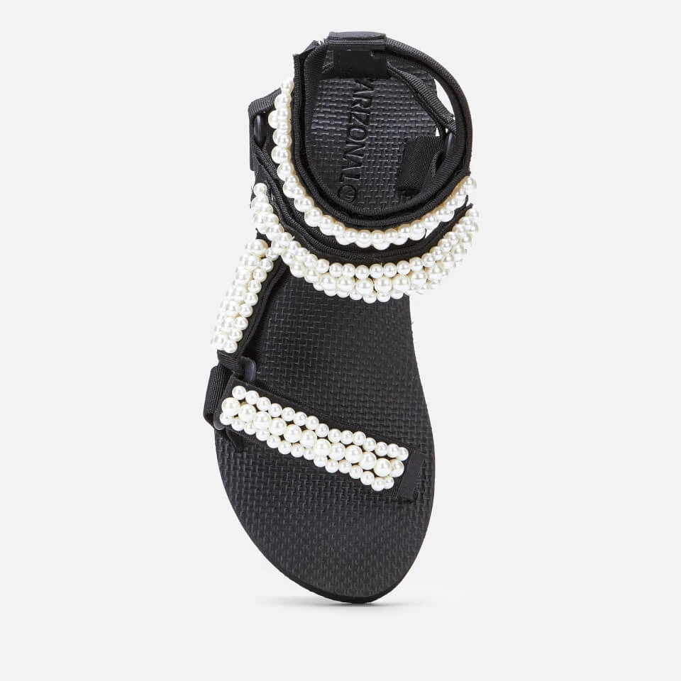 Arizona Love Women's Trekky Pearl Double Ankle Sandals - Black - Image 3