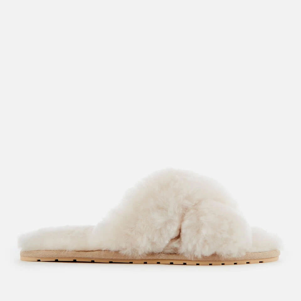 EMU Australia Women's Mayberry Sheepskin Cross Front Slippers - Natural