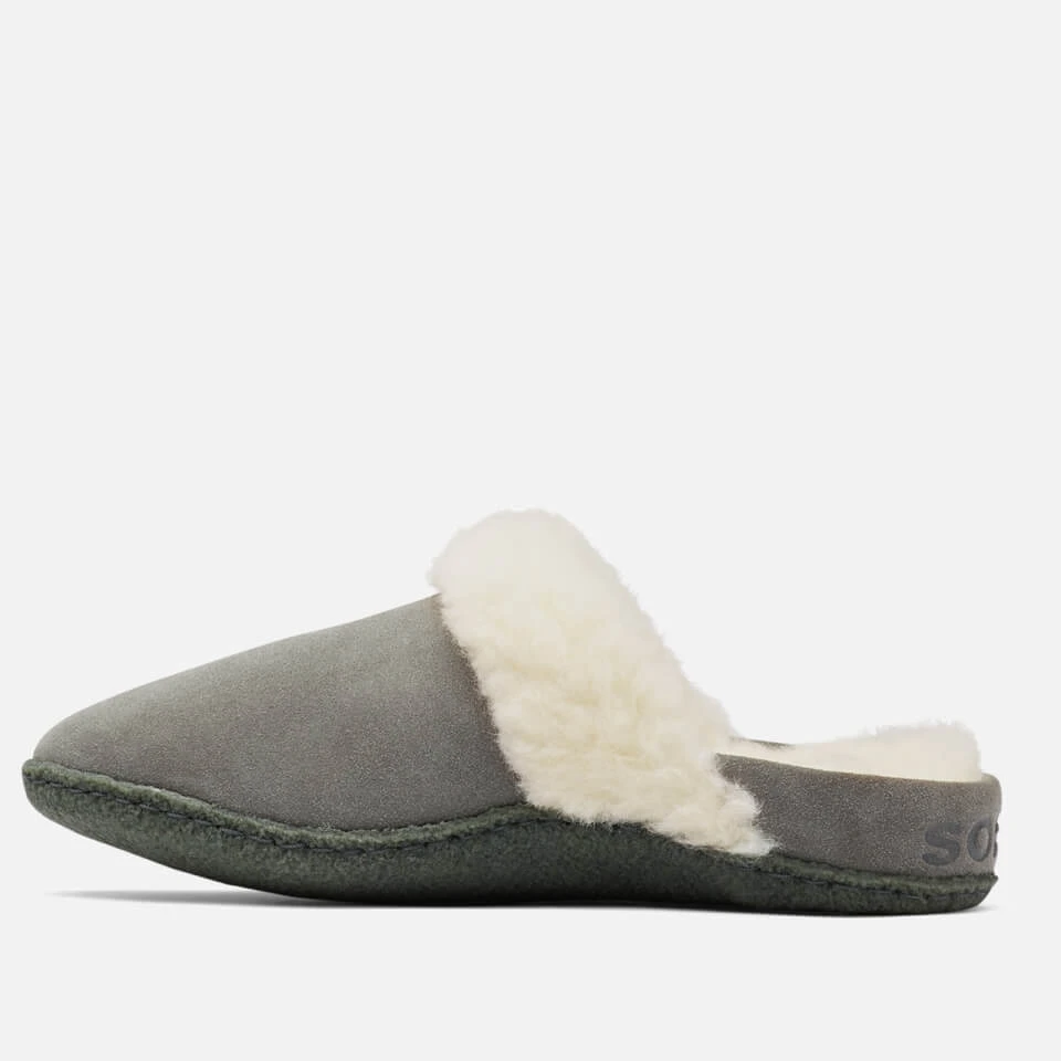 Sorel Women's Nakisk A Slide Ii Suede Slippers - Quarry/Grill - Image 2
