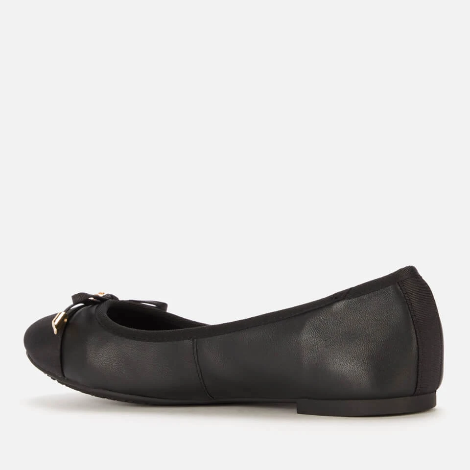 Dune Women's Hartlyn Leather Ballet Flats - Black - Image 2