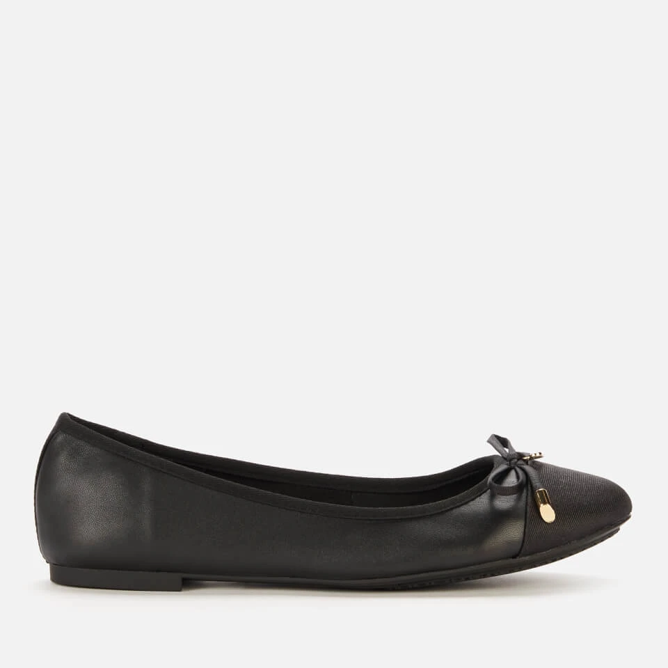 Dune Women's Hartlyn Leather Ballet Flats - Black