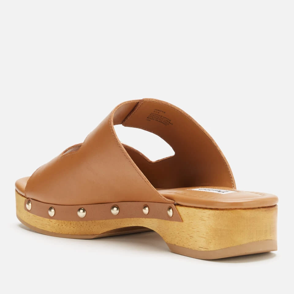 Dune Women's Juniper Leather Clog Sandals - Tan - Image 2