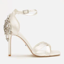 Dune Women's Maridel Satin Heeled Sandals - Ivory