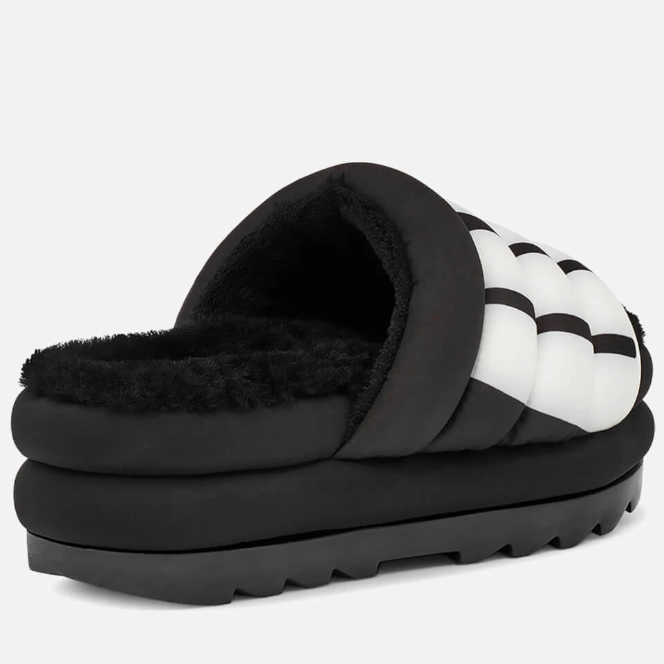 UGG Women's Puft Logo Slide Sandals - Black - Image 4