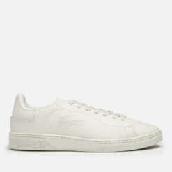 Lacoste Women's Court Zero 0722 1 Leather Cupsole Trainers - Off White/Off White