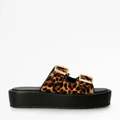 Guess Women's Ramod Flatform Sandals - Leopard