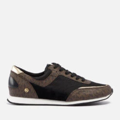 MICHAEL Michael Kors Michael Kors Callan Coated Canvas Trainers