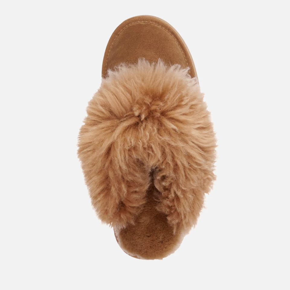 EMU Australia Jolie Sharky Curly Suede And Sheepskin Slippers - Image 3