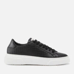 Valentino Women's Stan Logo-Jacquard And Leather Trainers