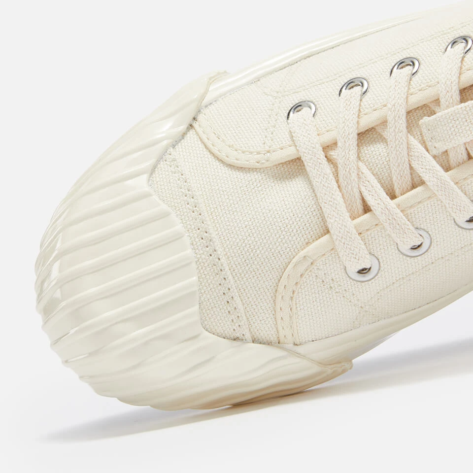 KENZO School Low Top Cotton-Canvas Trainers - Image 4