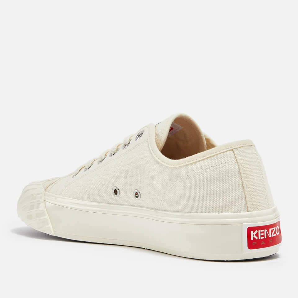 KENZO School Low Top Cotton-Canvas Trainers - Image 2